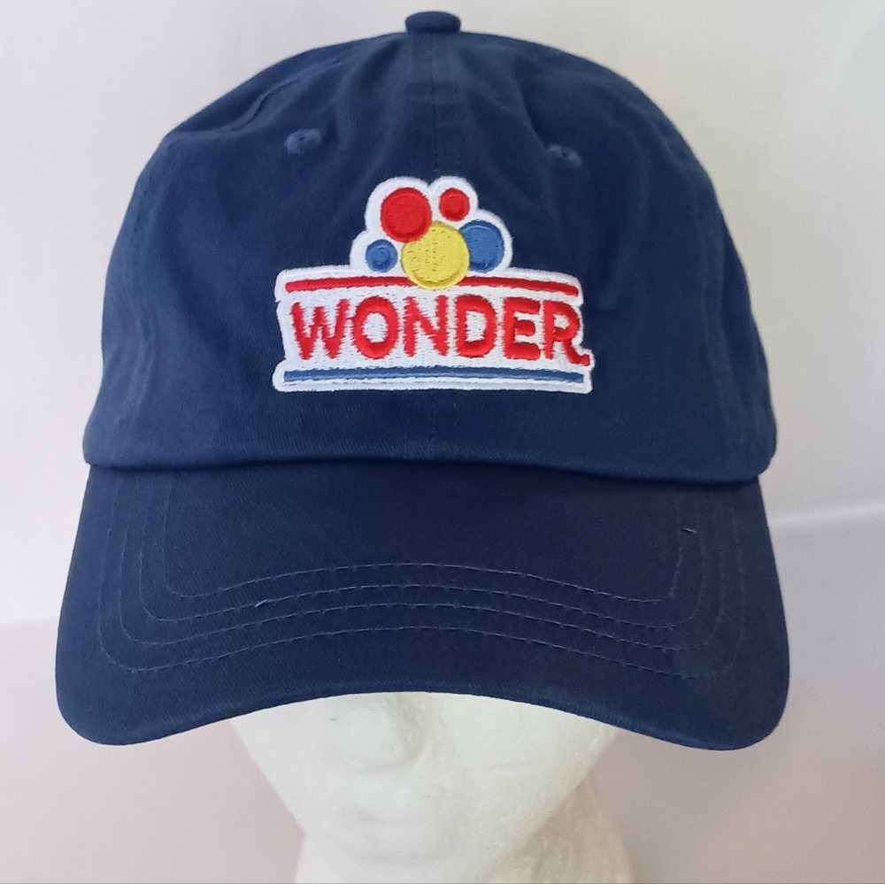 Classic Wonder Bread Logo Royal Blue Baseball Cap Hat New OSFM